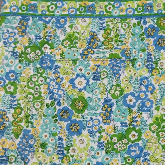 Vera Bradley slim Tote English Meadow double handle quilted retired - Picture 2 of 15